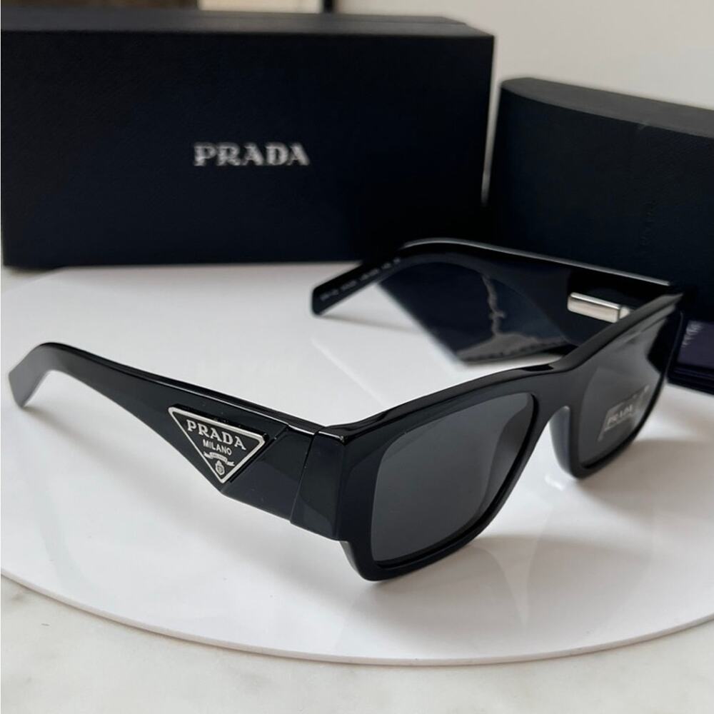 NEW Prada PR10ZS Black Sunglasses Unisex $563 - Picture 1 of 8